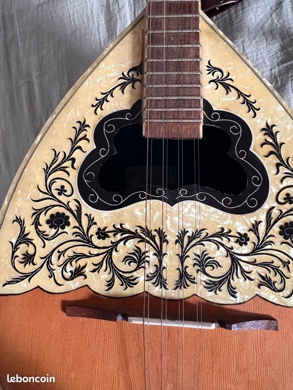 Bouzouki vintage grec authentique années 50 excellent état (image 2)