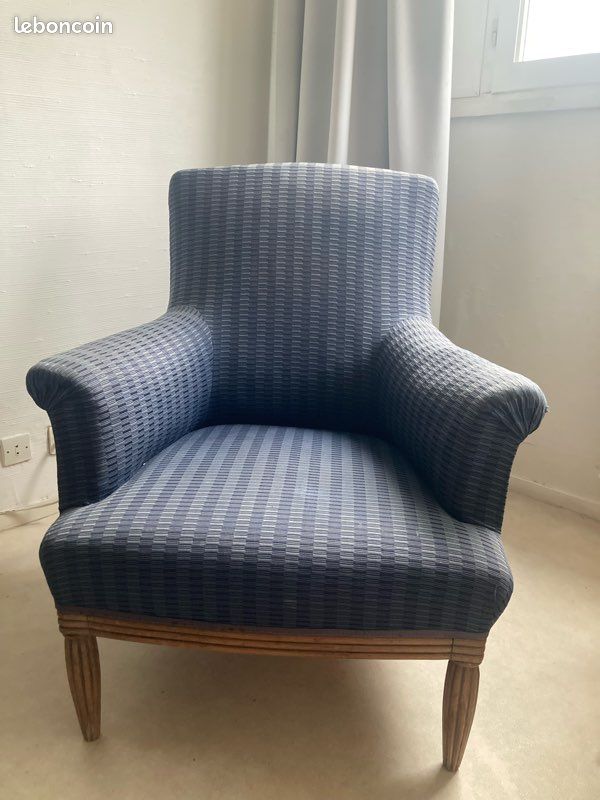 Beau fauteuil style club / voltaire 1900 (image 1)