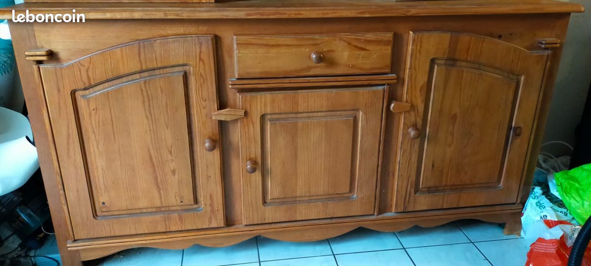 Beau vaisselier en bois / meuble en pin (image 7)