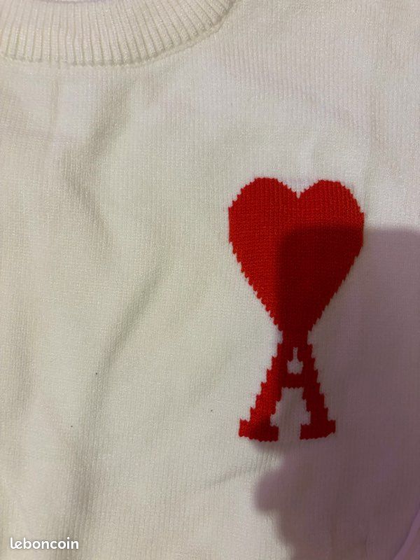 Pull Ami Paris blanc (image 2)
