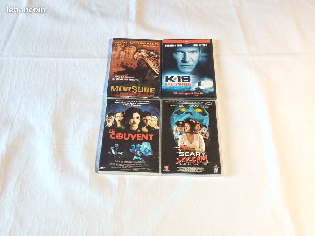 4 DVD, à l'unité ou lot, policier, horreur (image 1)