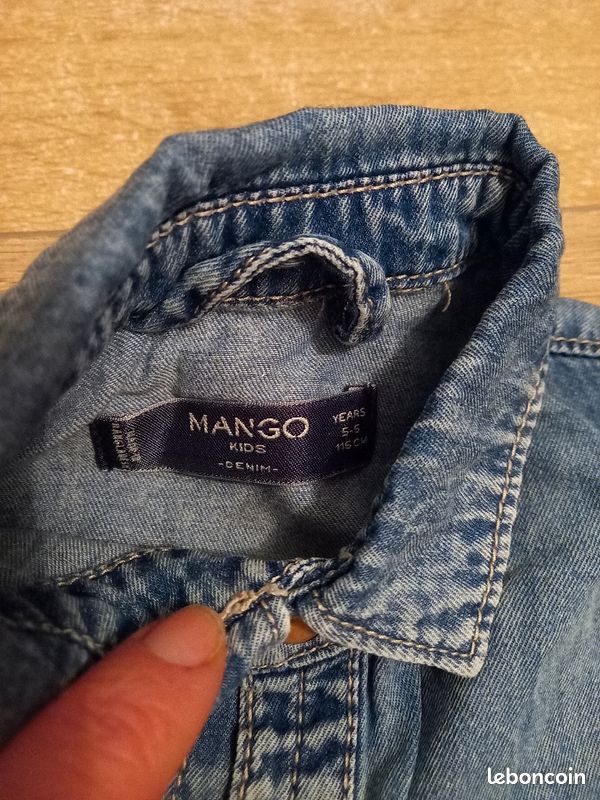 Chemise en jean mango taille 5 ans (image 2)