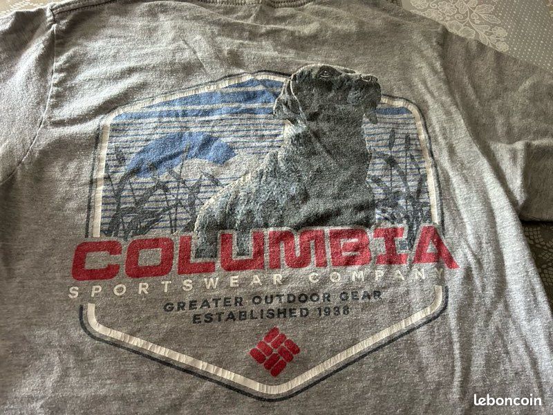 T-shirt Columbia Sportswear Chien / Outdoor Gris - Taille S (image 5)