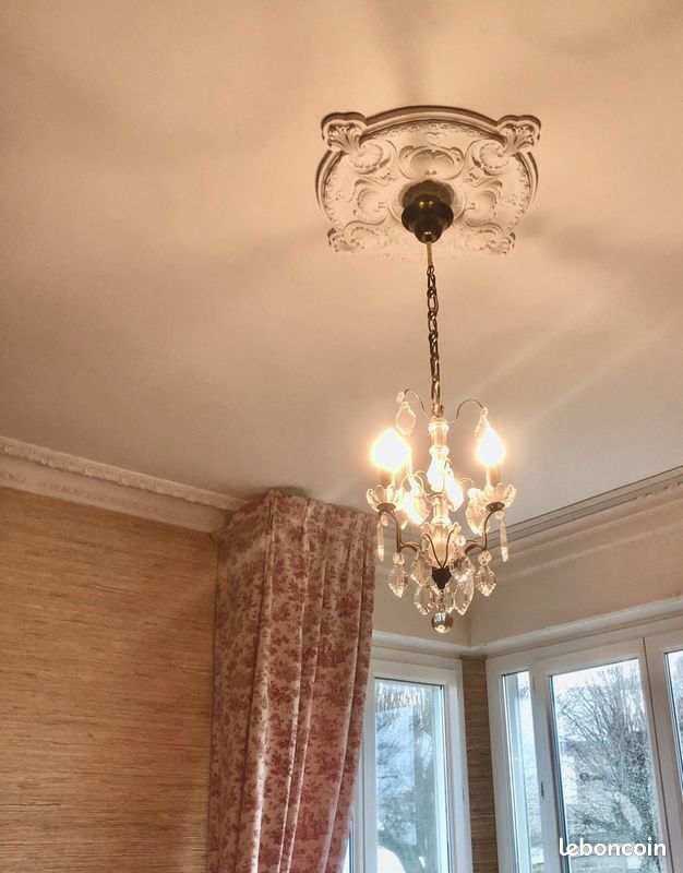 Lustre ancien avec pampilles (image 1)