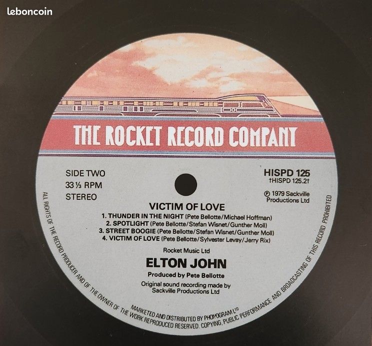 ELTON JOHN victim of love shm-cd mini lp vinyl replica papersleeve import japon (image 4)