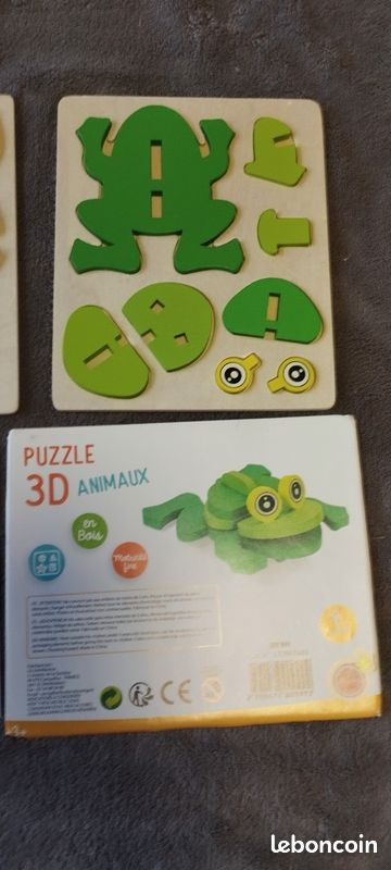 Lot de 2 puzzles 3D en bois (image 3)