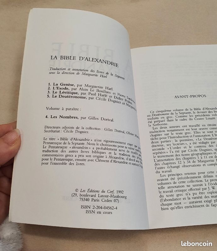La Bible d'Alexandrie Tome 5 Le Deuteronome (image 6)