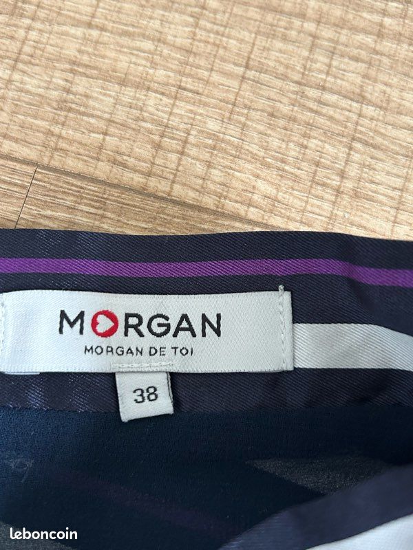 Jupe rayée asymétrique Morgan taille 38 jamais portée (taille petit) (image 16)