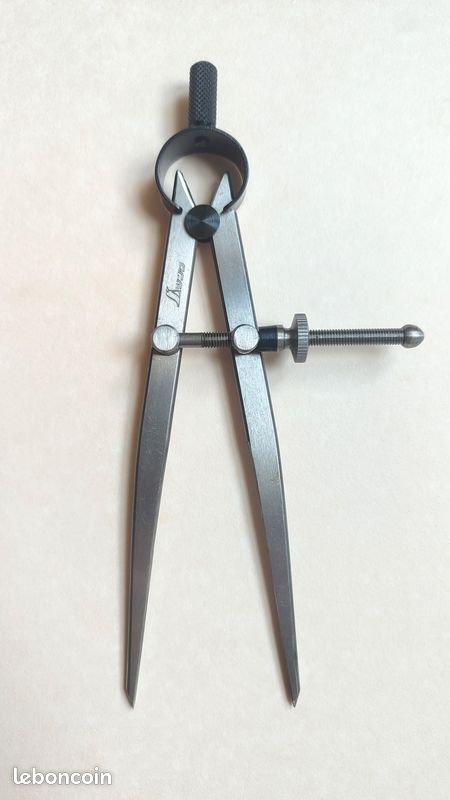 Compas Shinwa 250 Mm - Double Crayon Pour Constructeurs - Outil De Précision En Métal Chromé