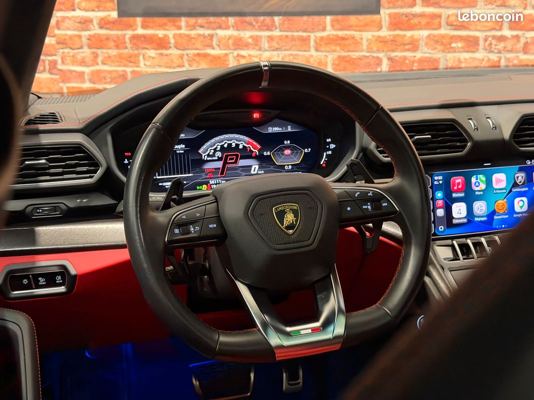 Lamborghini urus v8 4.0 650 suivi complet- hud - camera 360° - carplay - immat france (image 19)