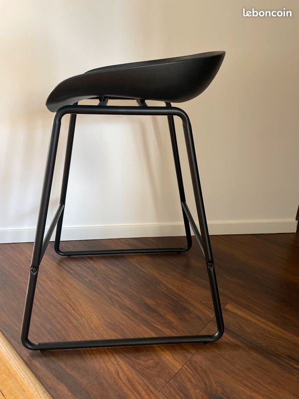 4 tabourets de bar noirs (image 2)