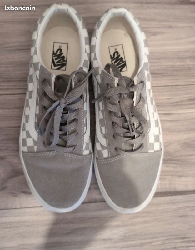 Vans Damier Basket Vans Junior Baskets Enfant Van's Old Skool V