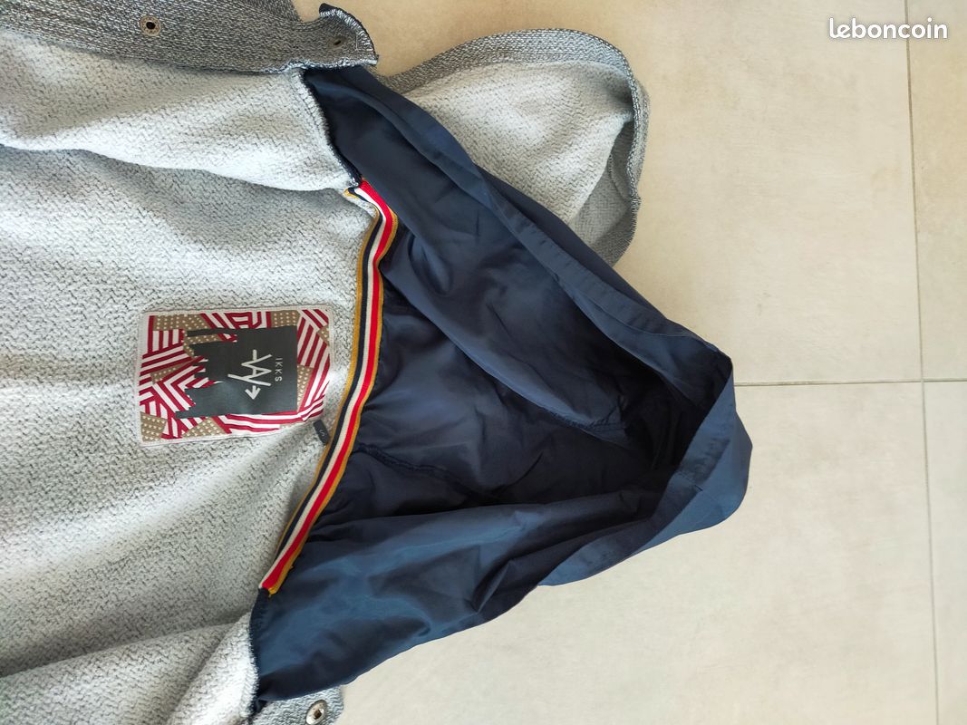 Veste à capuche IKKS grise garçon 14 ans (image 4)