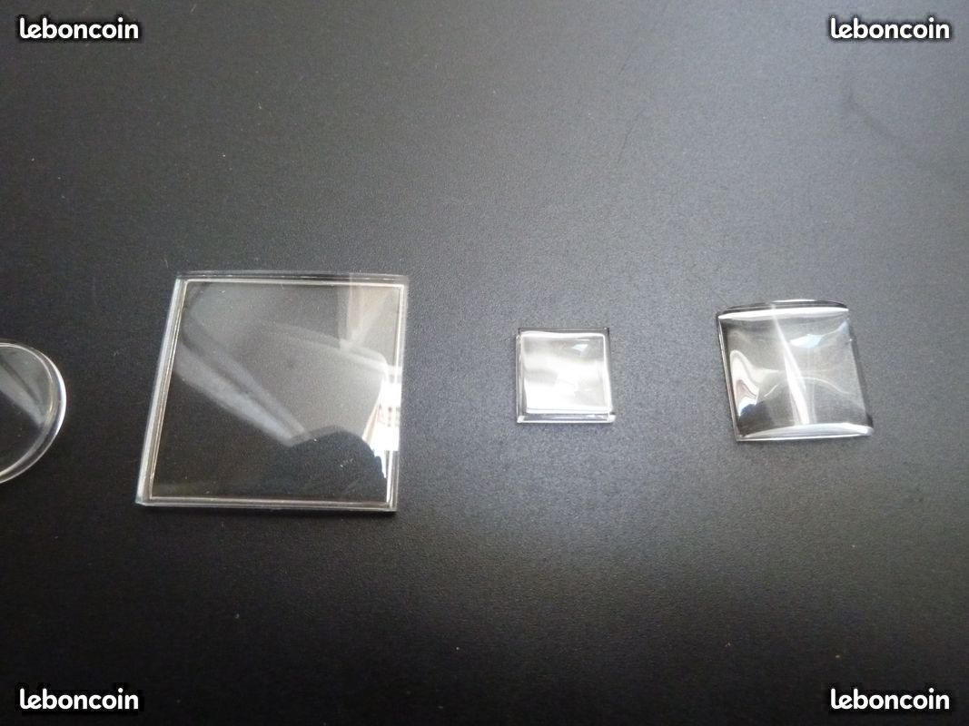 Verre De Montre Incassable TENA Carré 20x20 Mm - Verre Triplex Pour Réparation - Neuf Avec étiquettes