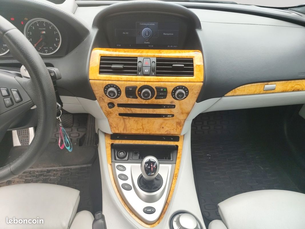 Bmw m6 coupe 5.0l ( e63 ) v10 507ch smg7 bva - cuir merino - ciel de toit alcantara - garantie 6 mois (image 7)