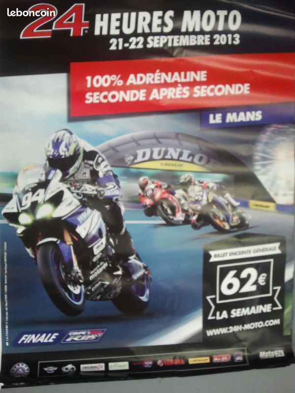 Moto. Affiches 120 x 160 des 24 heures du mans motos (image 5)