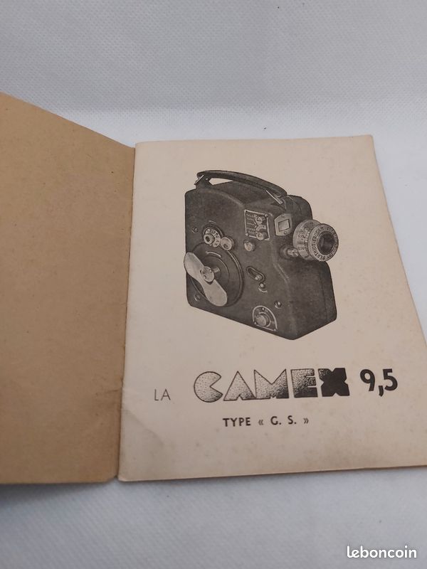 Caméra Ancienne CAMEX ERCSAM GS – Format 9,5 Mm – Objectif Cinor C 1,9/20 – 1950