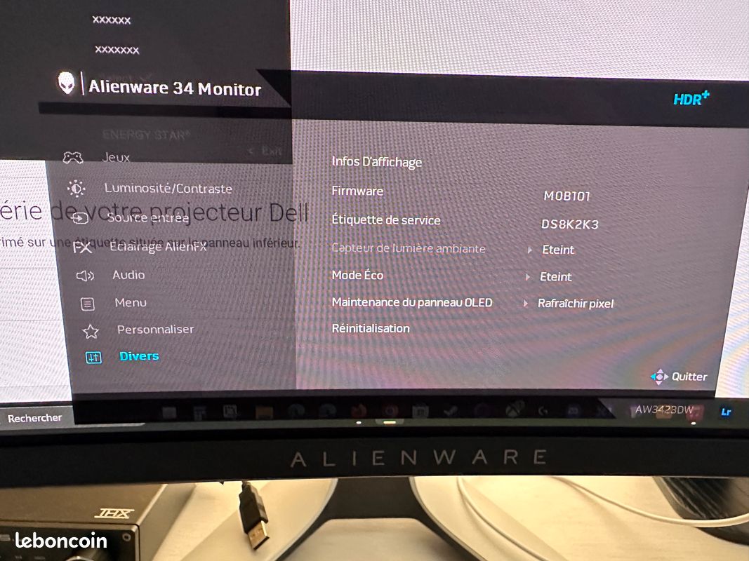 Alienware Ultrawide QD OLED AW3423DW 34 pouces (image 2)