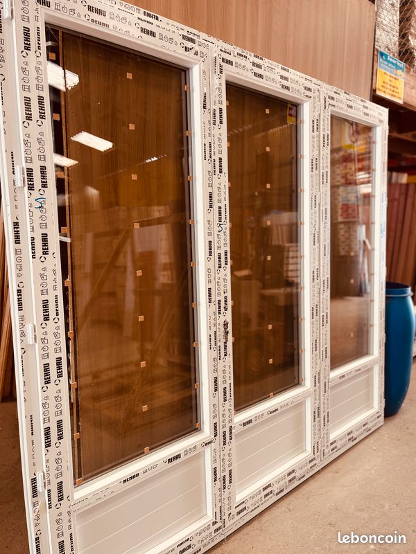 Porte-fenêtre bois 2 vantaux sur mesure