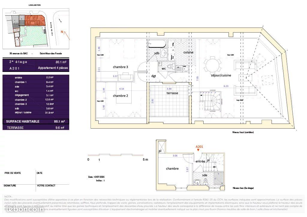 Appartement 4 pièces 80 m² · à Saint-Maur-des-Fossés · 80 m² · 530 000 €