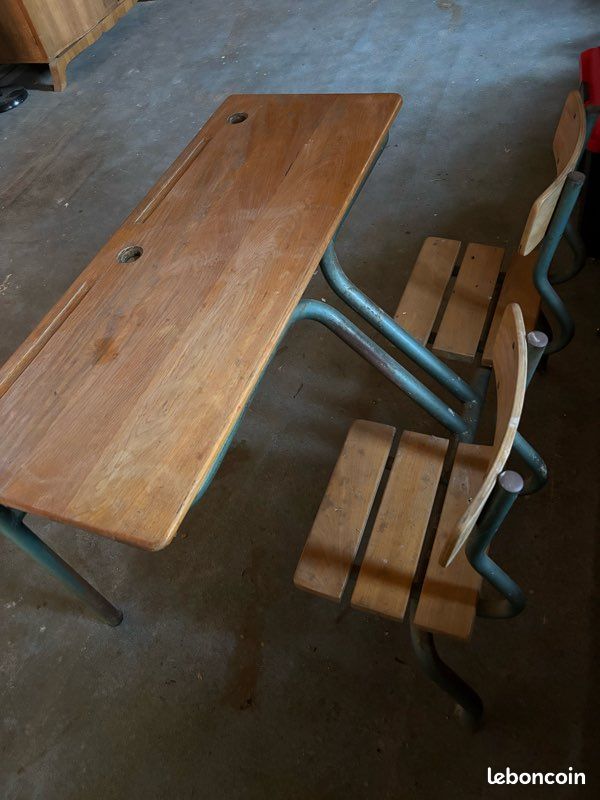 Bureau d’écolier 2 places (image 2)