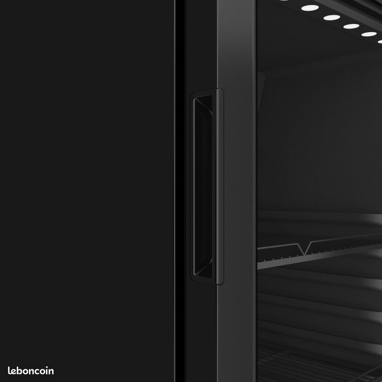 ❄️❄️STOCK ❄️❄️ Armoire à boissons 280 Litres avec roulettes à l'arrière Full Black PREMIUM - GOLDINOX (image 4)
