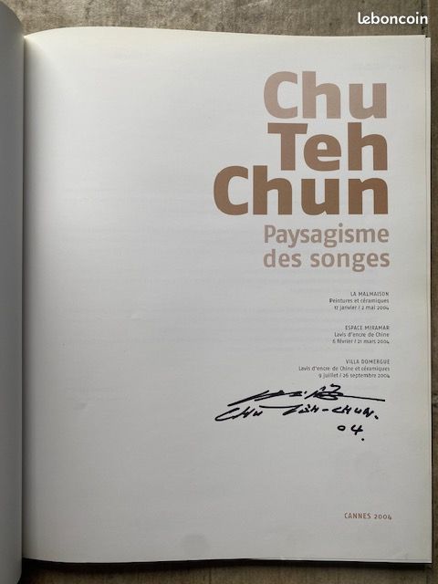 Livre signé par Chu Teh Chun daté de 2004 (image 3)