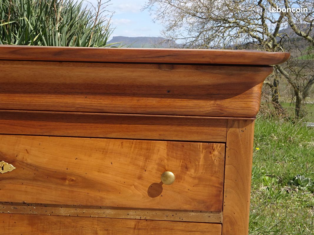 Ancienne commode Louis Philippe en noyer (image 3)
