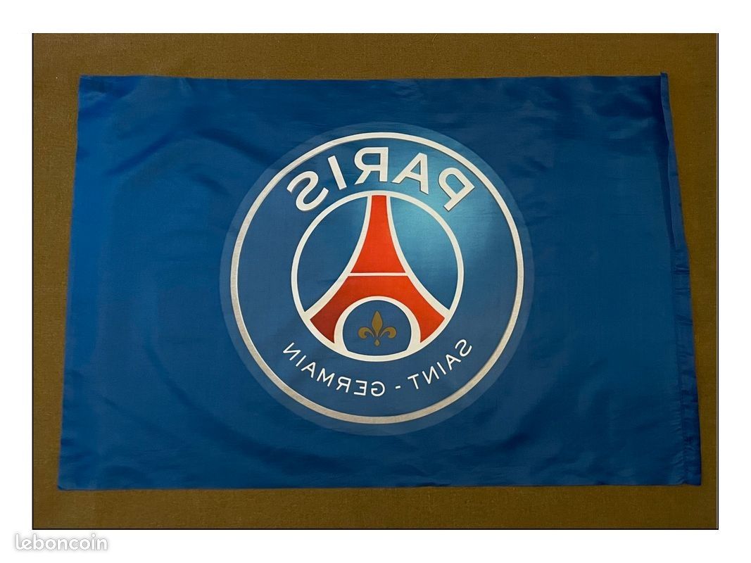 Drapeau PSG Officiel Vintage 150x90 Cm - Parc Des Princes - Foot