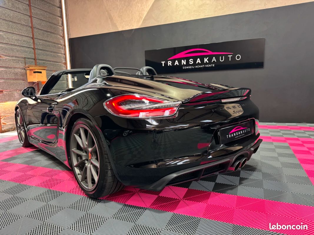 PORSCHE BOXSTER SPYDER 981 375 cv 3.8i / Entretien Porsche / Bose / Pack Chrono Sport / Echappement Sport (image 3)