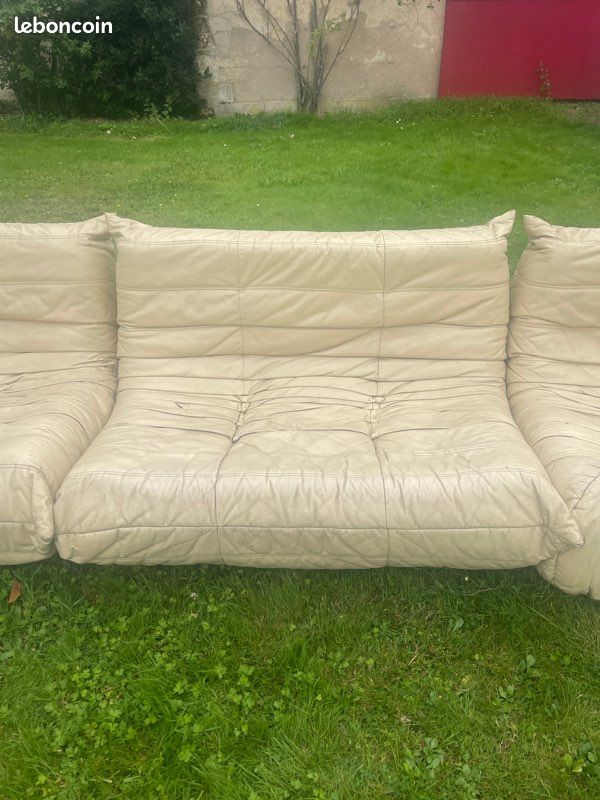 Ensemble style Togo en cuir (image 2)