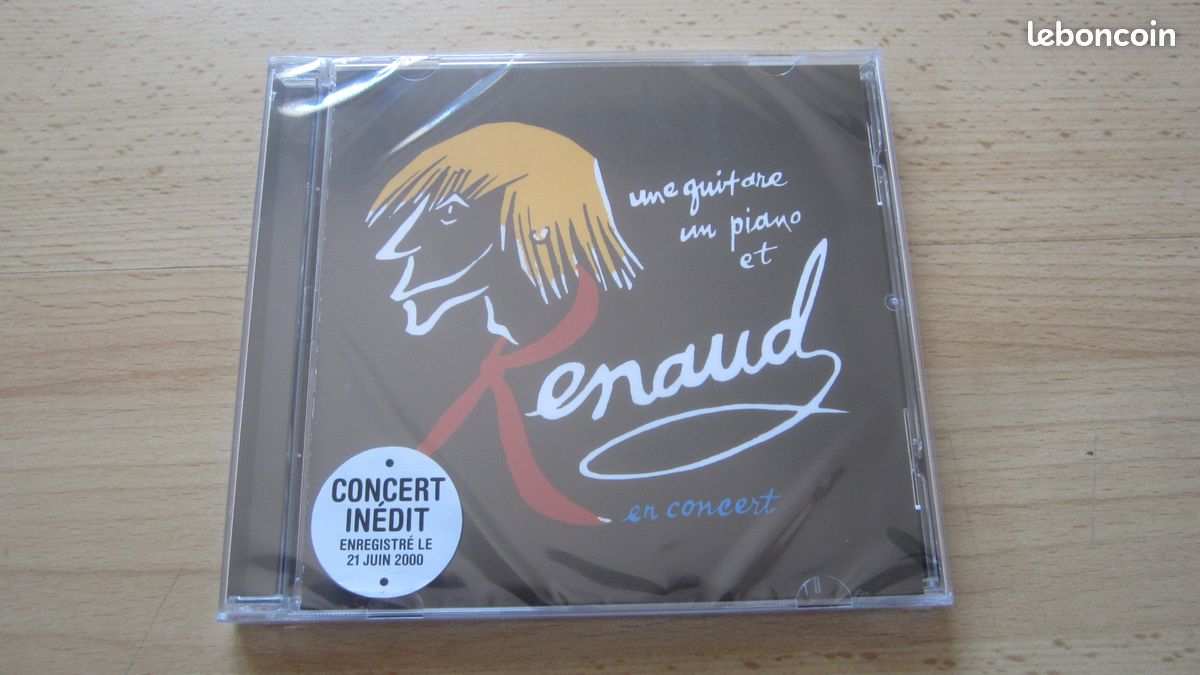 RENAUD Une Guitare un Piano et Renaud CD Live 2000 neuf sous blister (image 1)