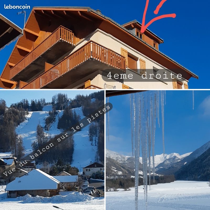 Vue unique montagnes plein Sud. Apt 6 pers. Ancelle (image 2)
