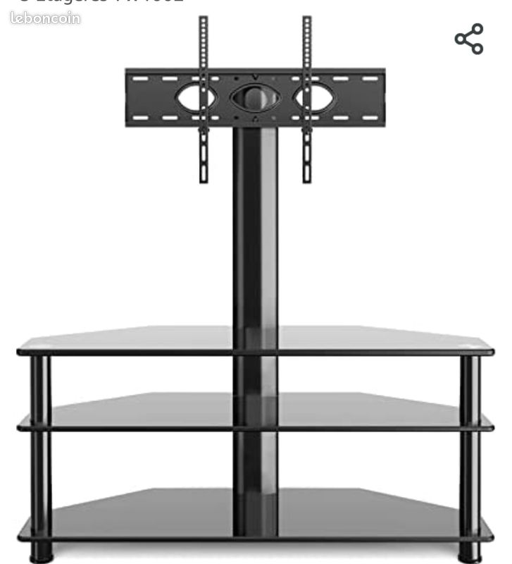 Meuble verre trempe televiseur (image 1)
