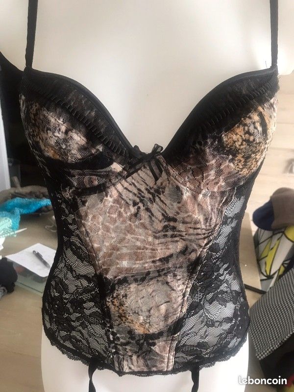 Guêpière Lise Charmel - Taille 90, Blanc Brodé, Neuve Avec étiquettes