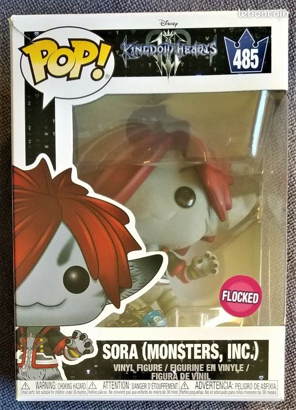 Funko Pop Sora (Monsters, Inc.) Flocked - Kingdom Hearts - N°485 ...