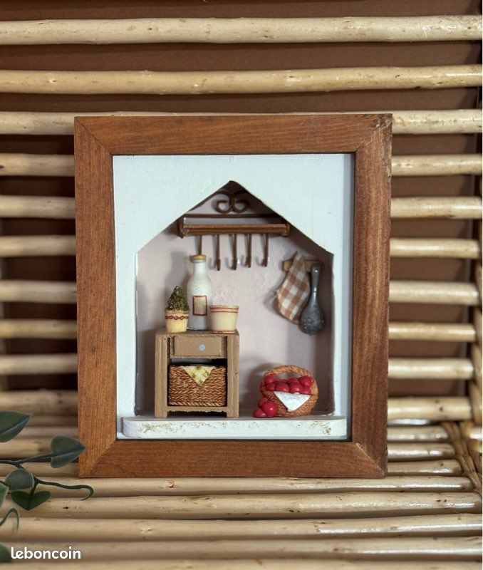 MAISON DE POUPÉES Bare Bois Cuisinière Unité Miniature en Meuble
