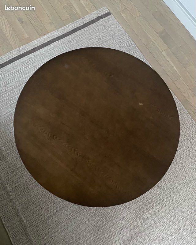 Table basse ronde en bois tripod Made (image 3)