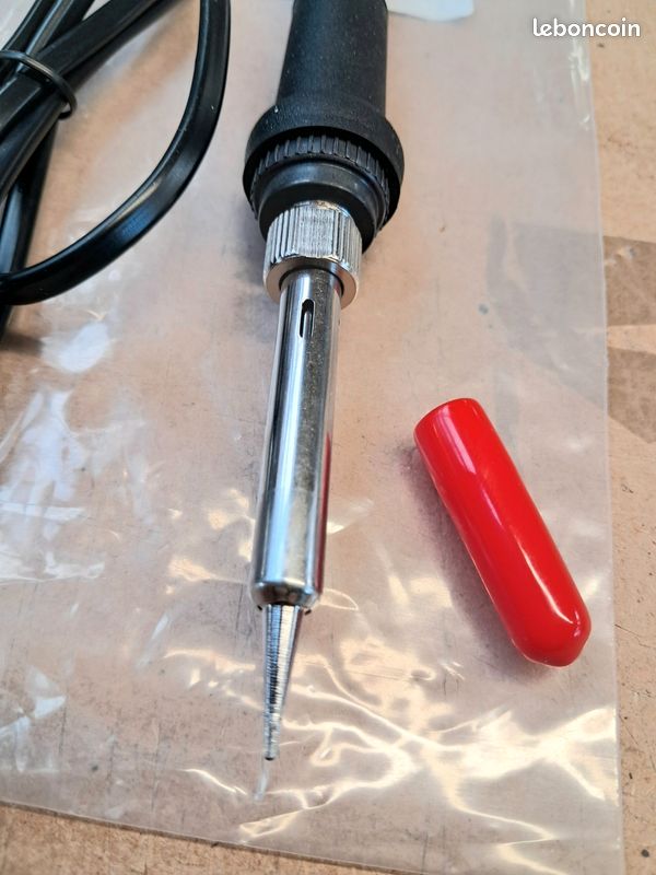 Fer a souder l'étain température réglable 60 watts électricité soudure dépannage auto électronique bricolage réparation atelier outil outillage - Bricolage
