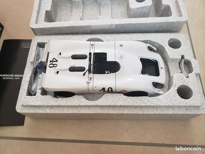 EBBRO EB43741 Scala 1/43 PORSCHE 908 LONG TAIL N 23 24h LE MANS 1969 WHITE ORANG
