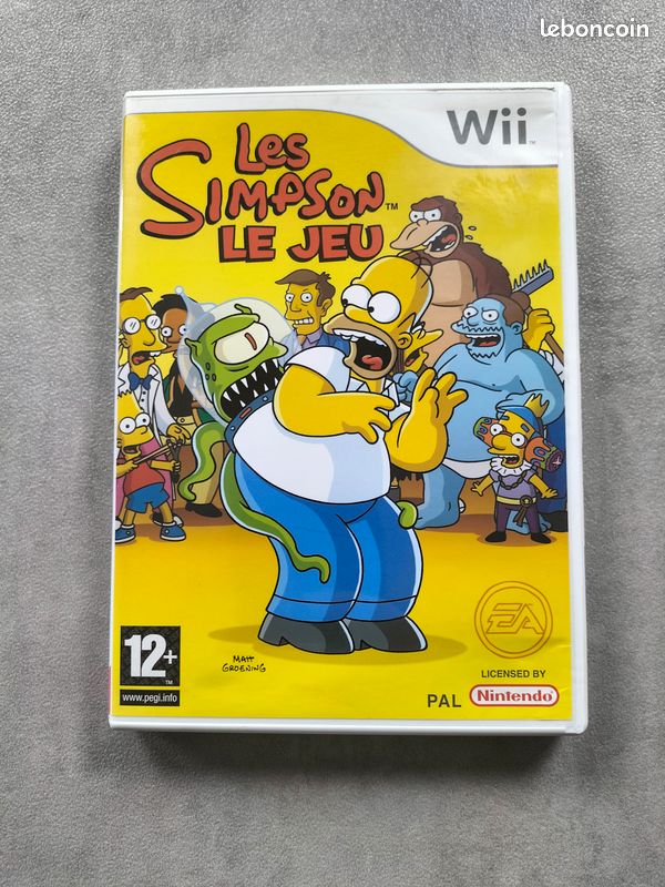 Les Simpson le Jeu Nintendo Wii complet pal fr avec notice action aventure (image 1)
