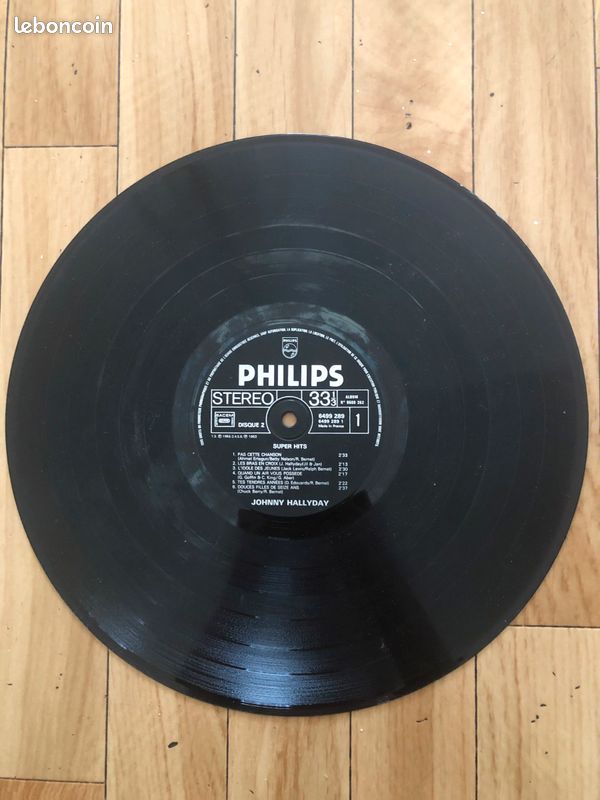 Vinyle Johnny Halliday retiens la nuit 2 disques (image 2)