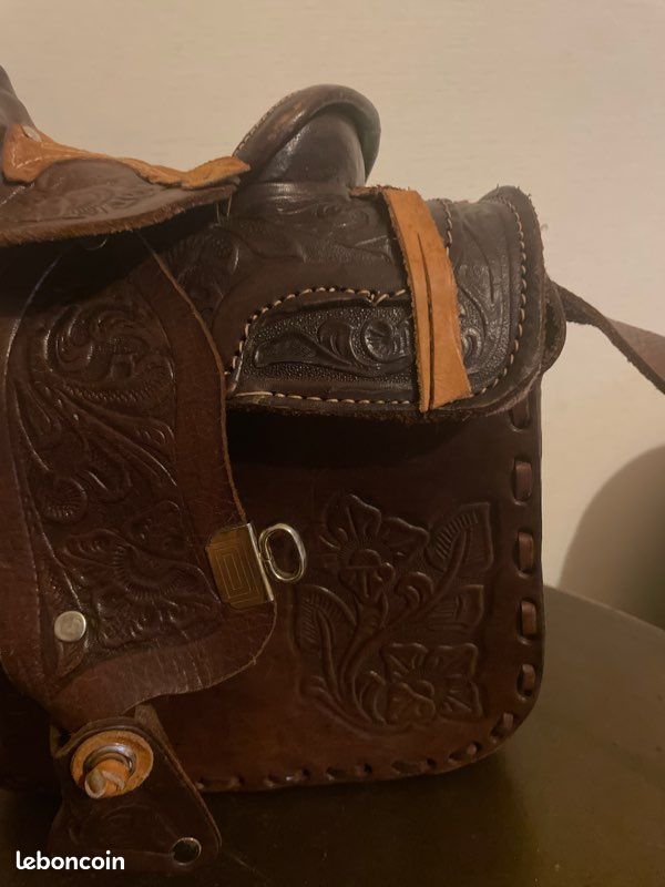 Sac porté main GENERIQUE Sac de selle en cuir véritable Sac porté main