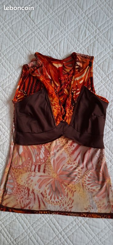 Haut Orange Persnickety - Taille 6, Occasion En Très Bon état, Vêtement Enfant