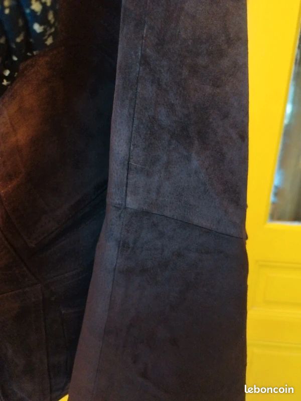 Pantalon En Cuir Marron Vintage - Marque Together - Taille 38 - Occasion Très Bon état