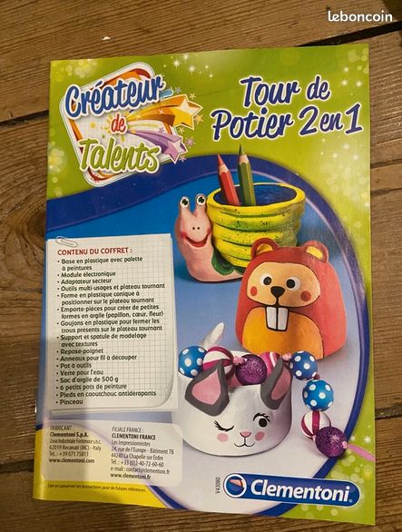 Clementoni Atelier Poterie – Tour Électrique Enfant Dès 7 Ans – Argile, Peinture, Moules Et Outils Inclus – Coffret Créatif Complet