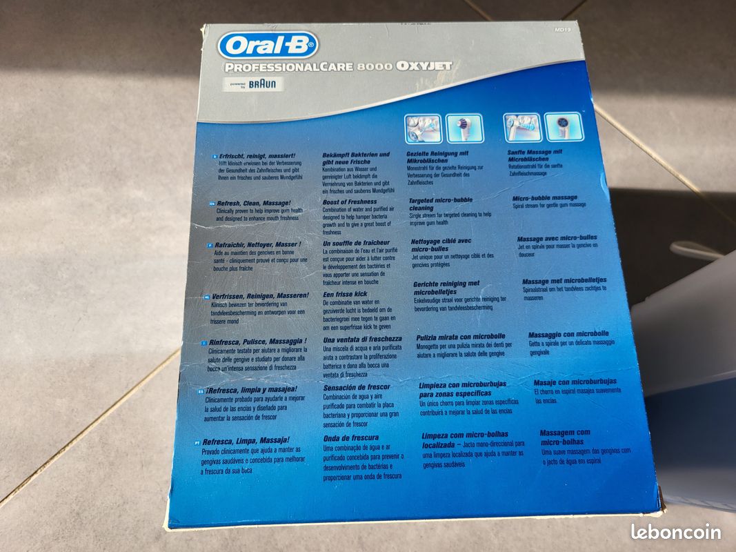 Jet dentaire Braun Oxyjet hydropulseur professionnal care 8000 (image 10)