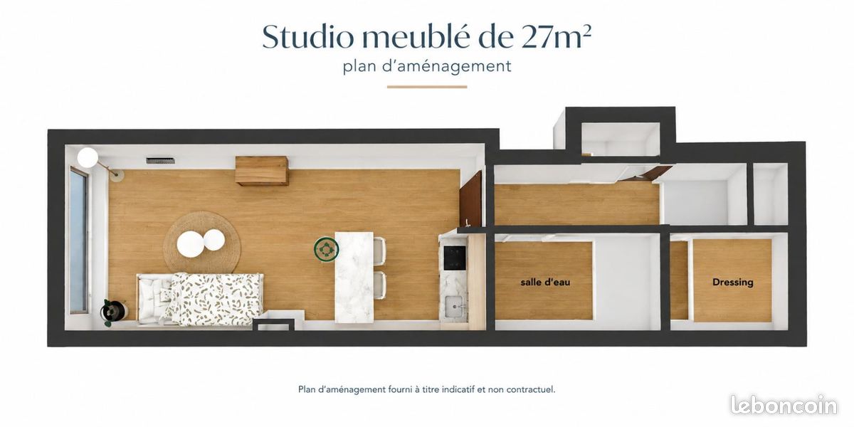 Appartement 1 pièce 27 m² · à Paris · 27 m² · 1 650 €/mois