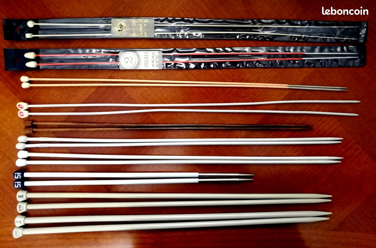 Lot de 20 aiguilles à tricoter (image 1)