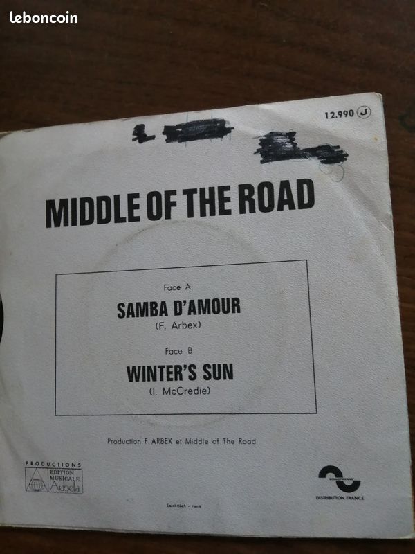Disque vinyle 45 tours middle of the road (image 2)